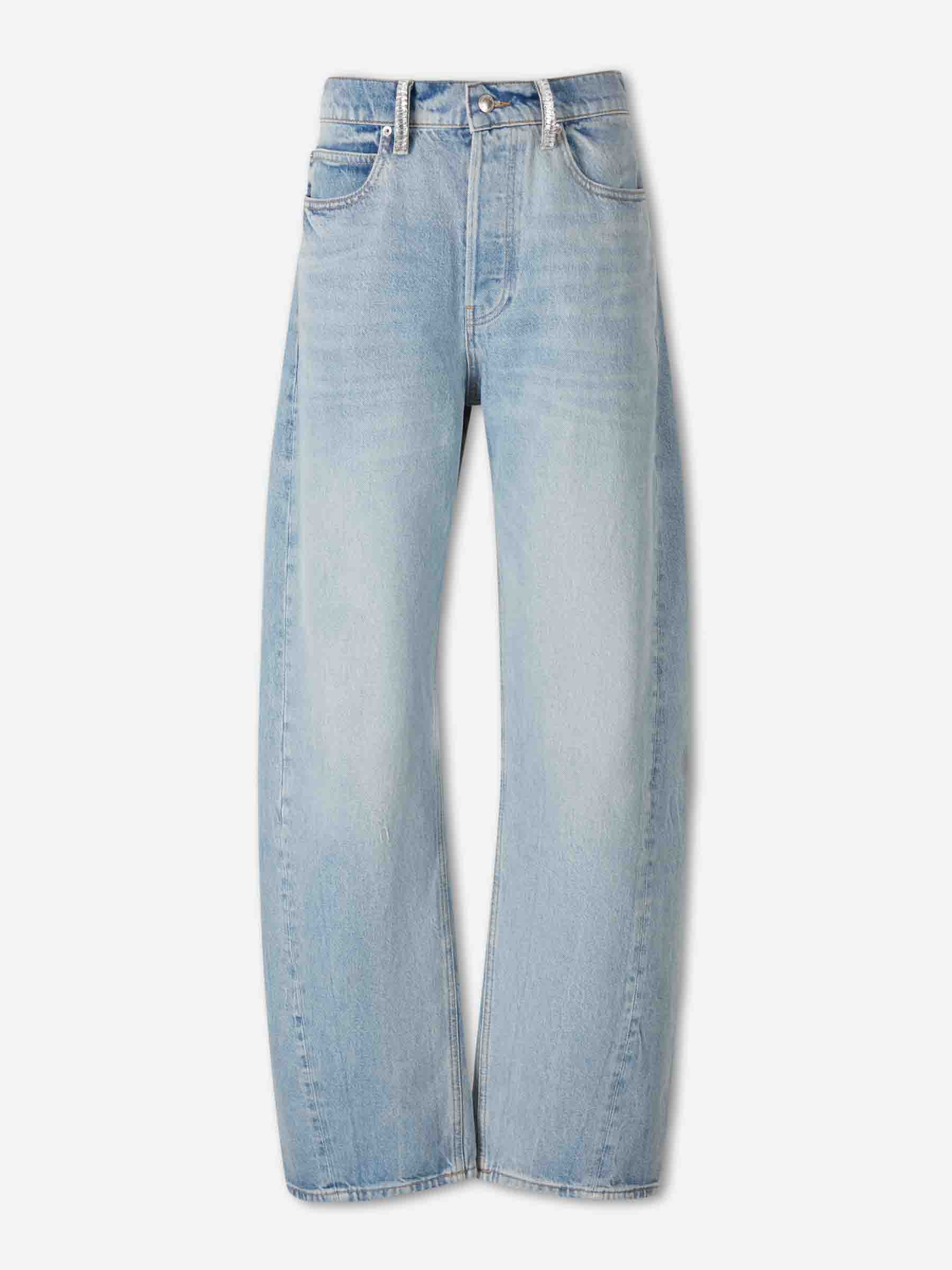 Outlet online Alexander Wang Mujer Jeans Anchos Algodón color Azul Denim sku 763-001856 01 - Foto 1