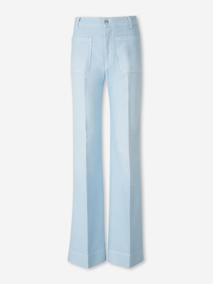 Outlet online Victoria Beckham Mujer Jeans Flared color Azul Celeste sku 763-001857 01 - Foto 1