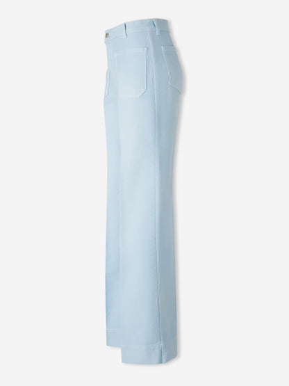 Outlet online Victoria Beckham Mujer Jeans Flared color Azul Celeste sku 763-001857 01 - Foto 2