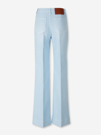Outlet online Victoria Beckham Mujer Jeans Flared color Azul Celeste sku 763-001857 01 - Foto 3