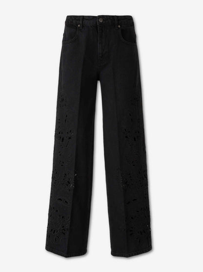 Outlet online Farm Rio Mujer Jeans Bordados Richelieu color Negro sku 763-001871 01 - Foto 1