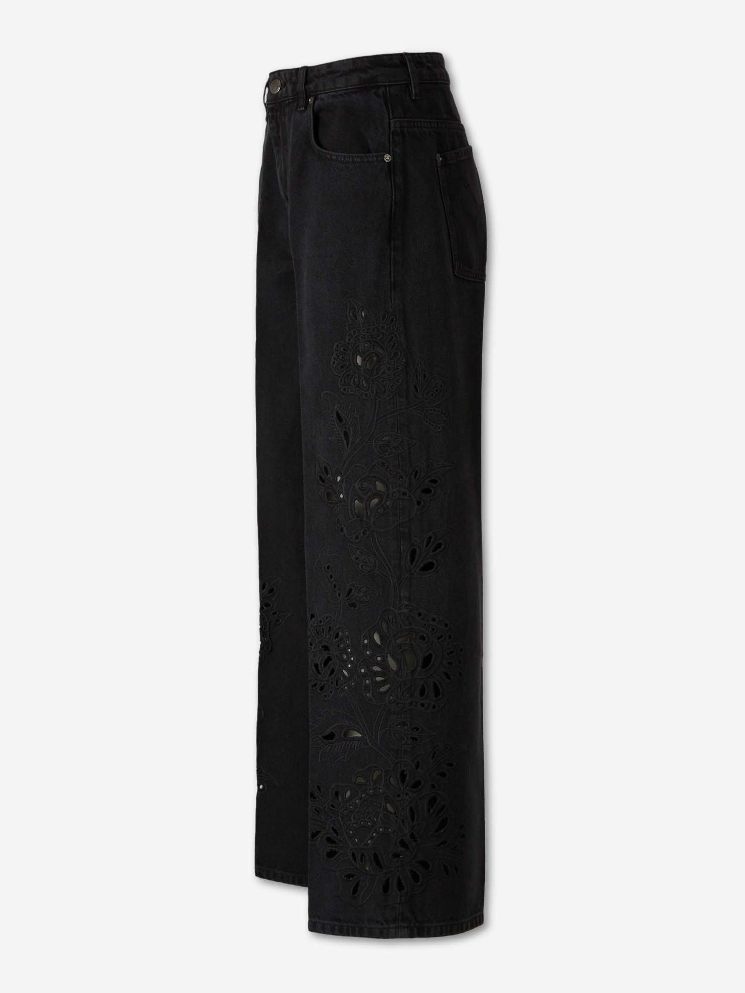 Outlet online Farm Rio Mujer Jeans Bordados Richelieu color Negro sku 763-001871 01 - Foto 4