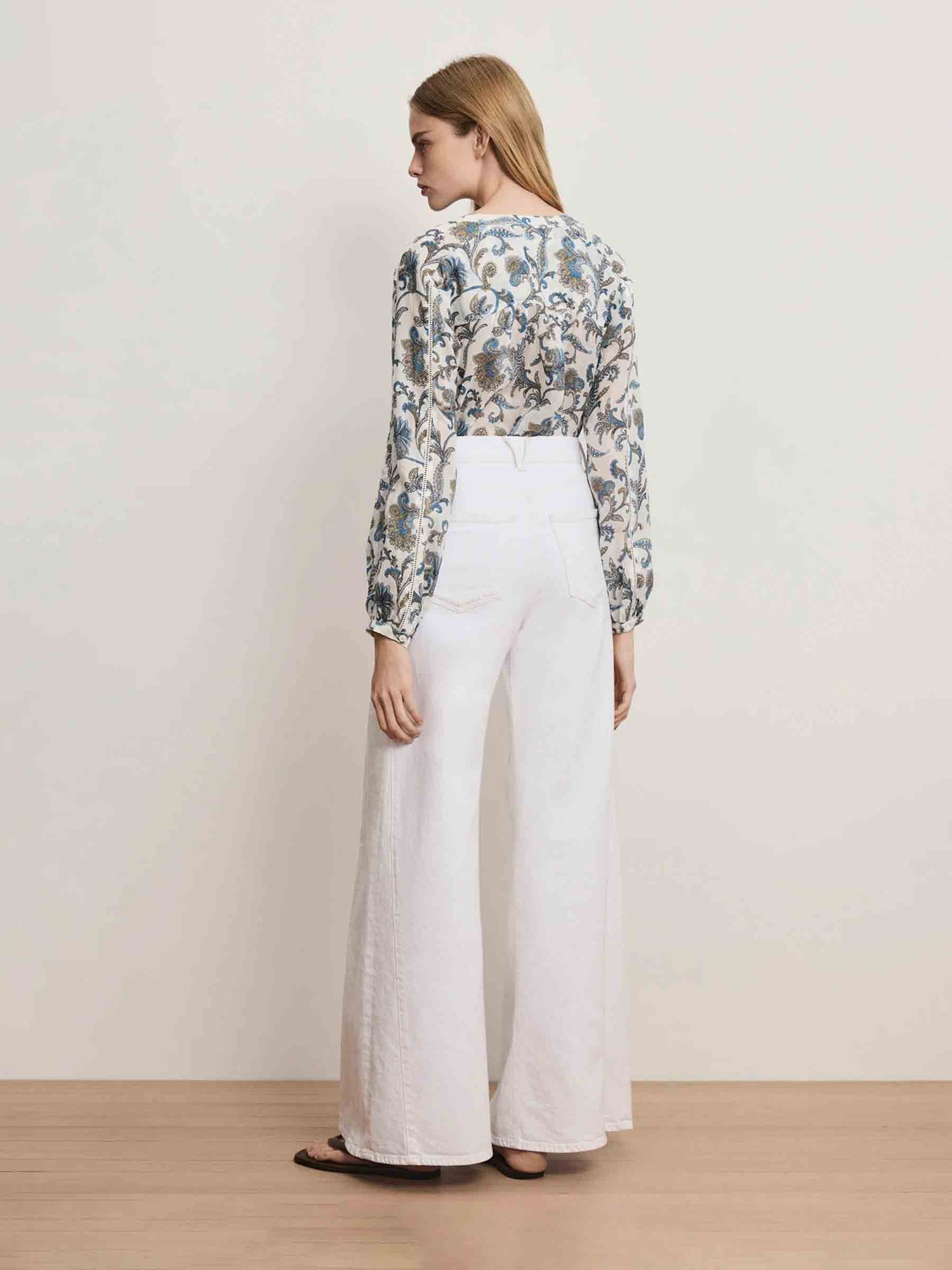 Veronica Beard Mujer Barcelona Jeans Flared Anchos color Blanco sku 763-001875 01 - Foto 3