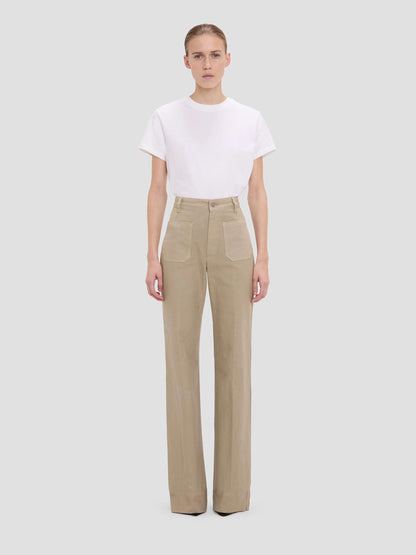 Outlet online Victoria Beckham Mujer Jeans Alina color Beige sku 763-001876 01 - Foto 2