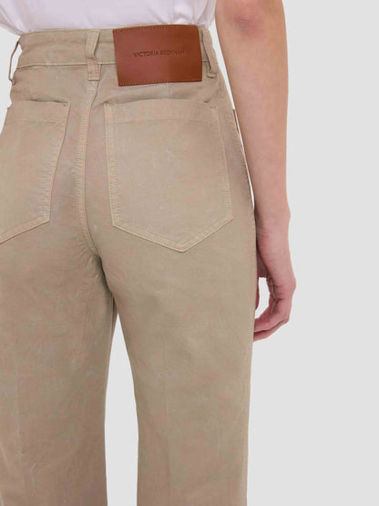 Outlet online Victoria Beckham Mujer Jeans Alina color Beige sku 763-001876 01 - Foto 4