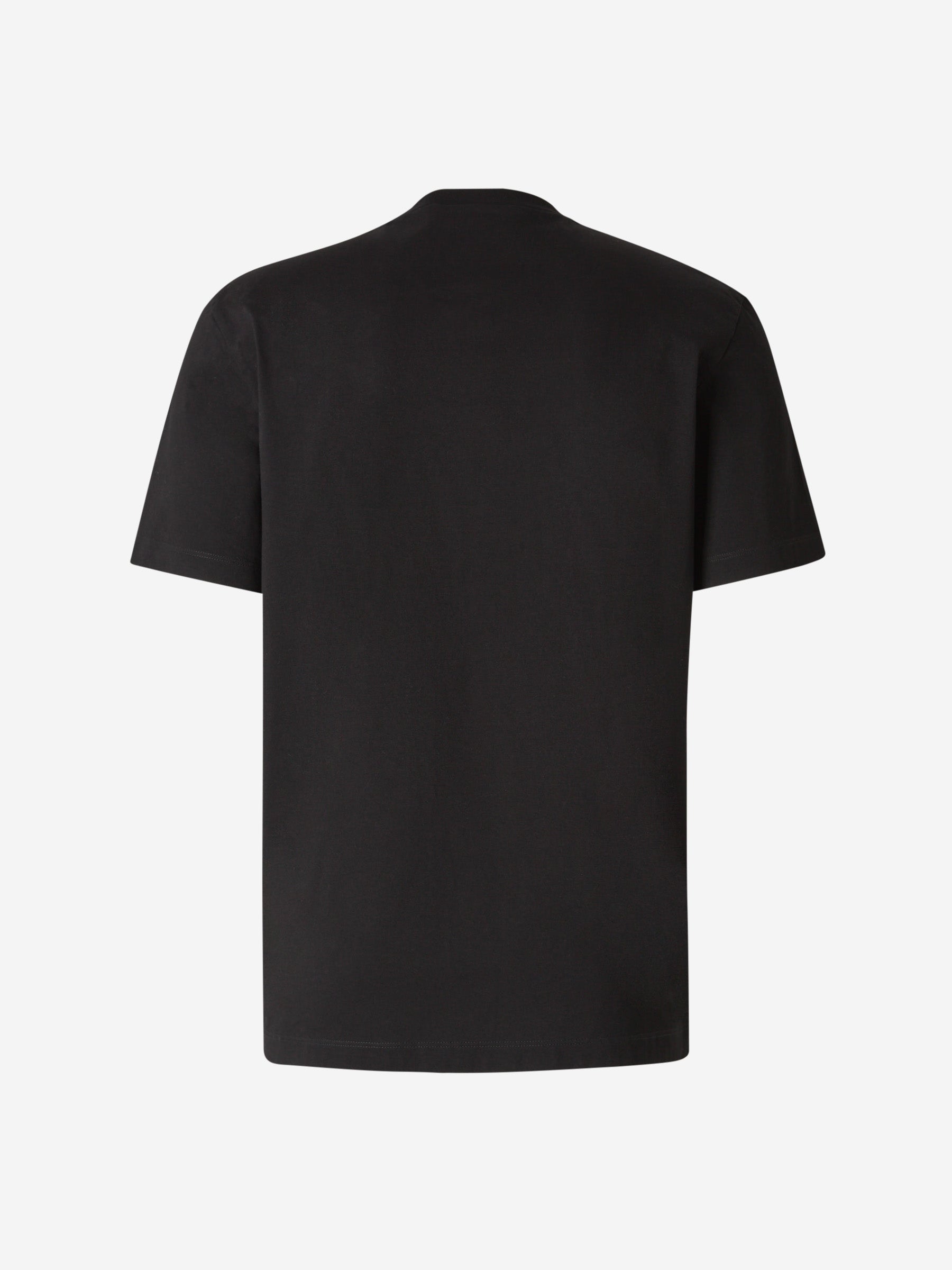 Outlet online Dsquared2 Hombre Camiseta Logo Algodón color Negro sku 553-003817 01 - Foto 2
