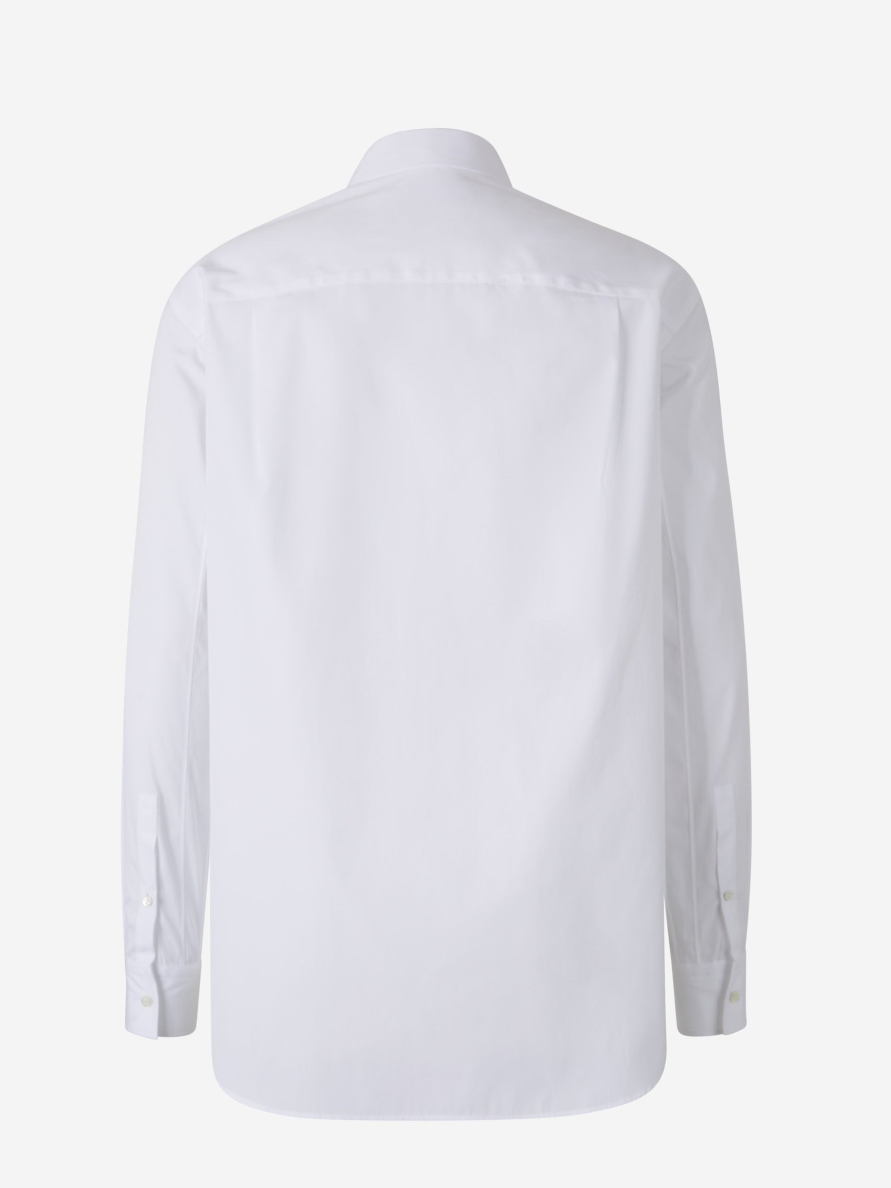 Outlet online McQueen Hombre Camisa Lisa Algodón color Blanco sku 531-006380 02 - Foto 3