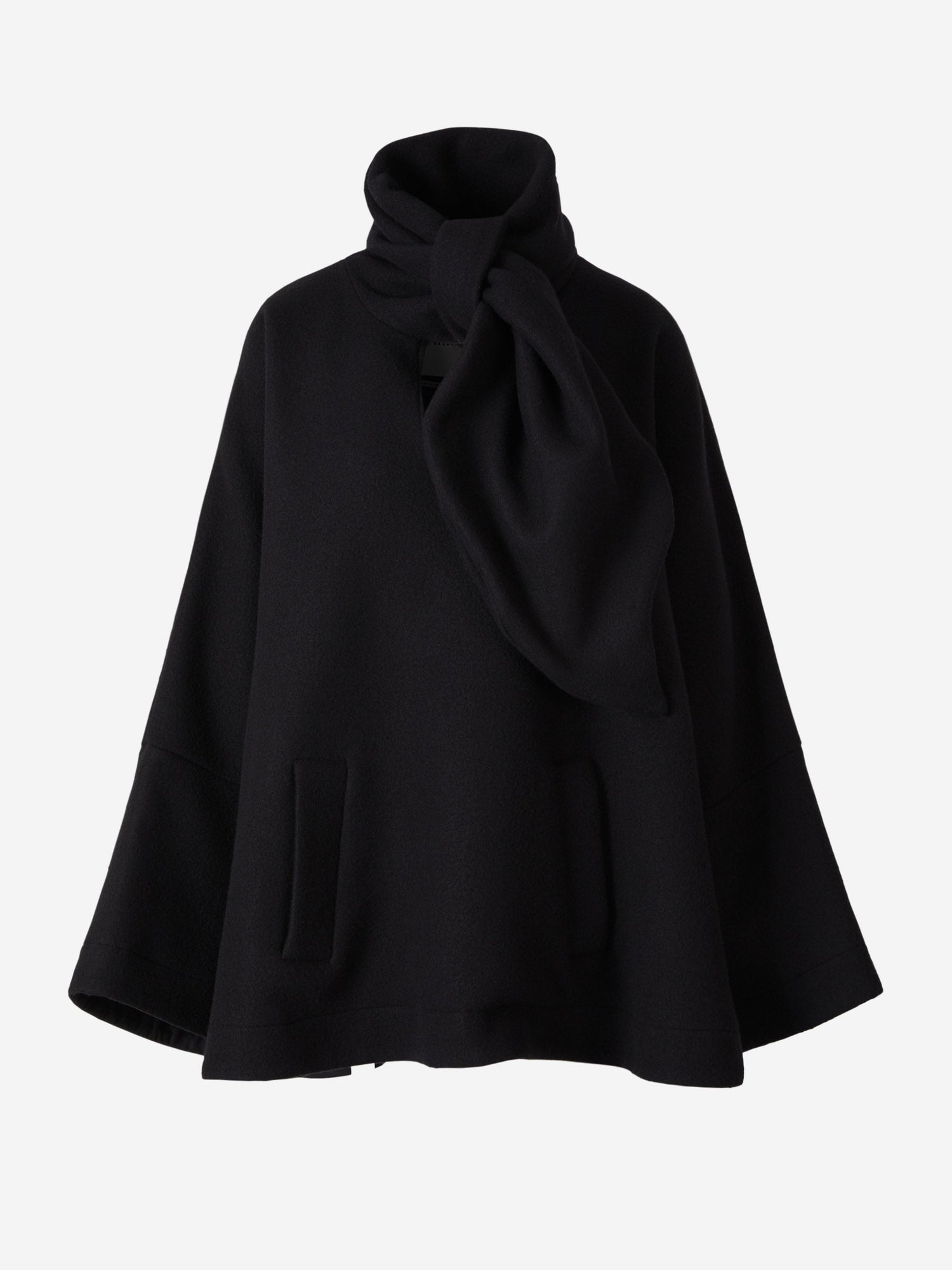 Outlet online The Attico Mujer Abrigo Corto Lana color Negro sku 771-001421 01 - Foto 1