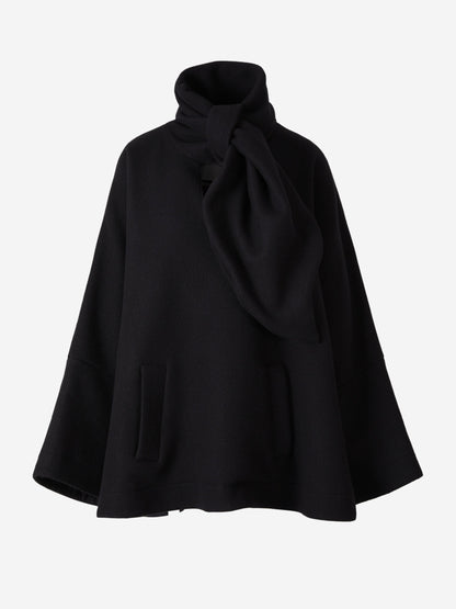 Outlet online The Attico Mujer Abrigo Corto Lana color Negro sku 771-001421 01 - Foto 1