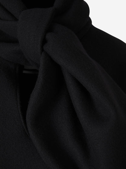 Outlet online The Attico Mujer Abrigo Corto Lana color Negro sku 771-001421 01 - Foto 3
