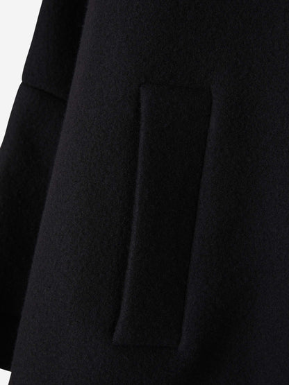 Outlet online The Attico Mujer Abrigo Corto Lana color Negro sku 771-001421 01 - Foto 4