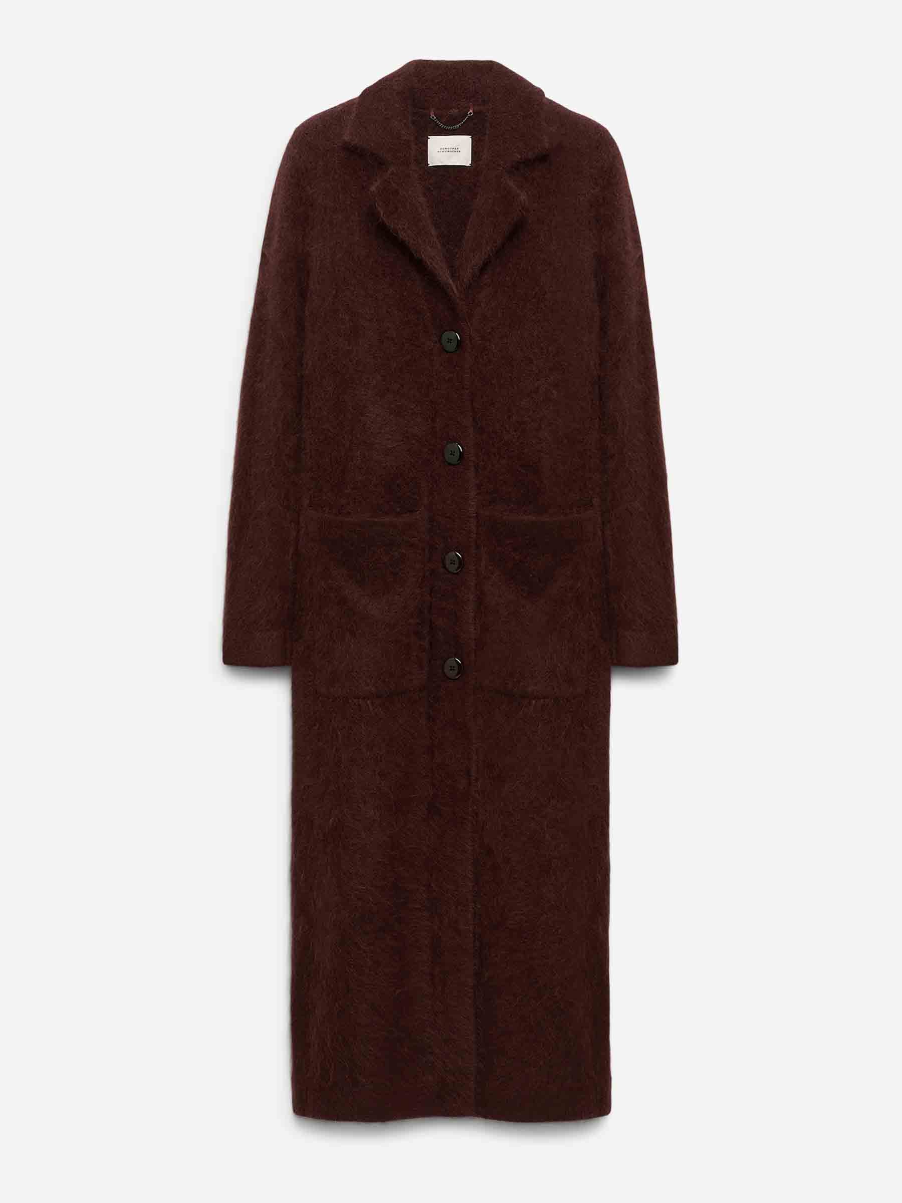 Outlet online Dorothee Schumacher Mujer Abrigo Largo Fluffy color Burdeos sku 771-001607 01 - Foto 1