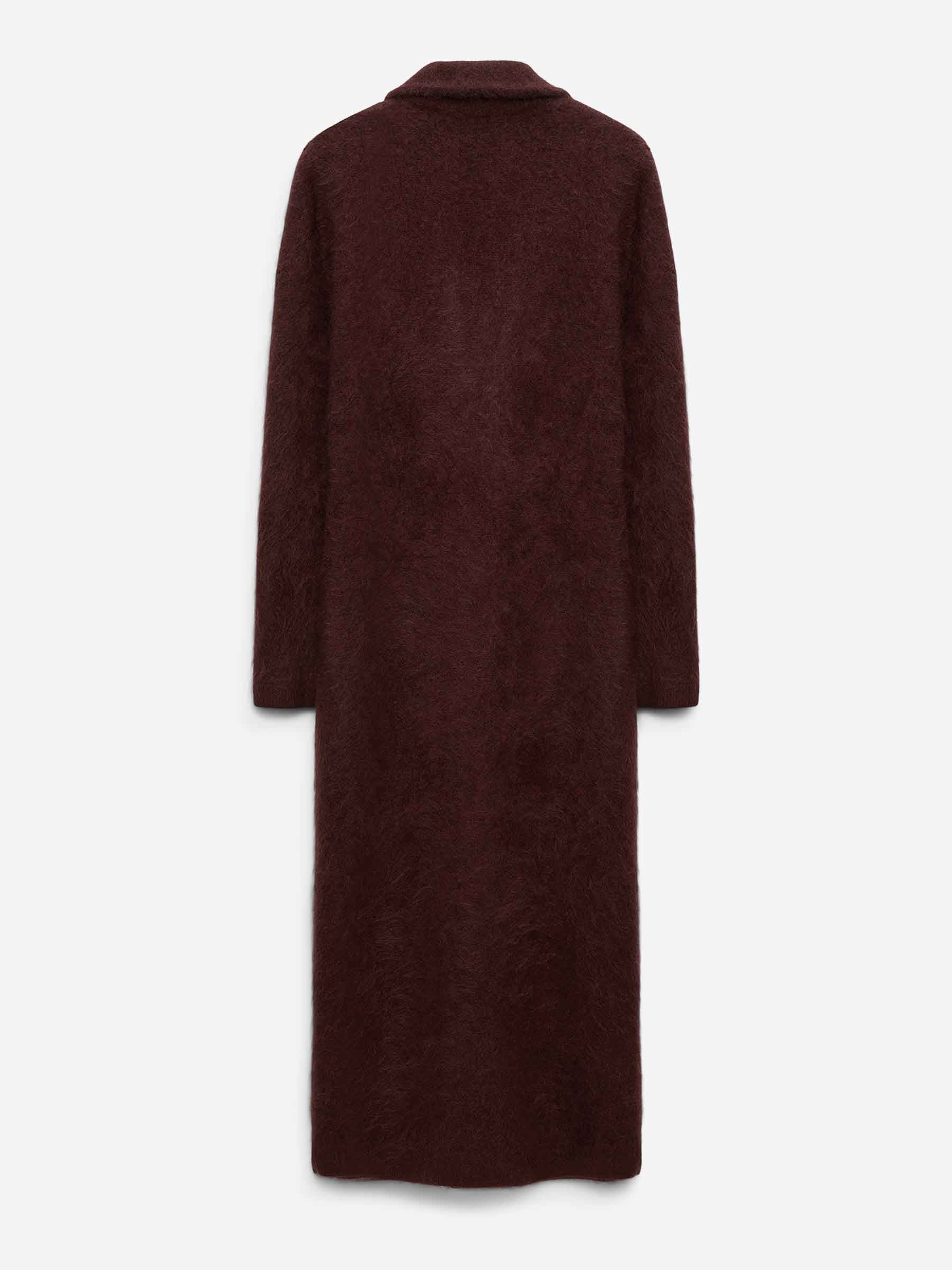 Outlet online Dorothee Schumacher Mujer Abrigo Largo Fluffy color Burdeos sku 771-001607 01 - Foto 3