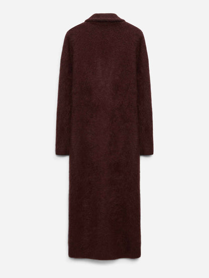 Outlet online Dorothee Schumacher Mujer Abrigo Largo Fluffy color Burdeos sku 771-001607 01 - Foto 3