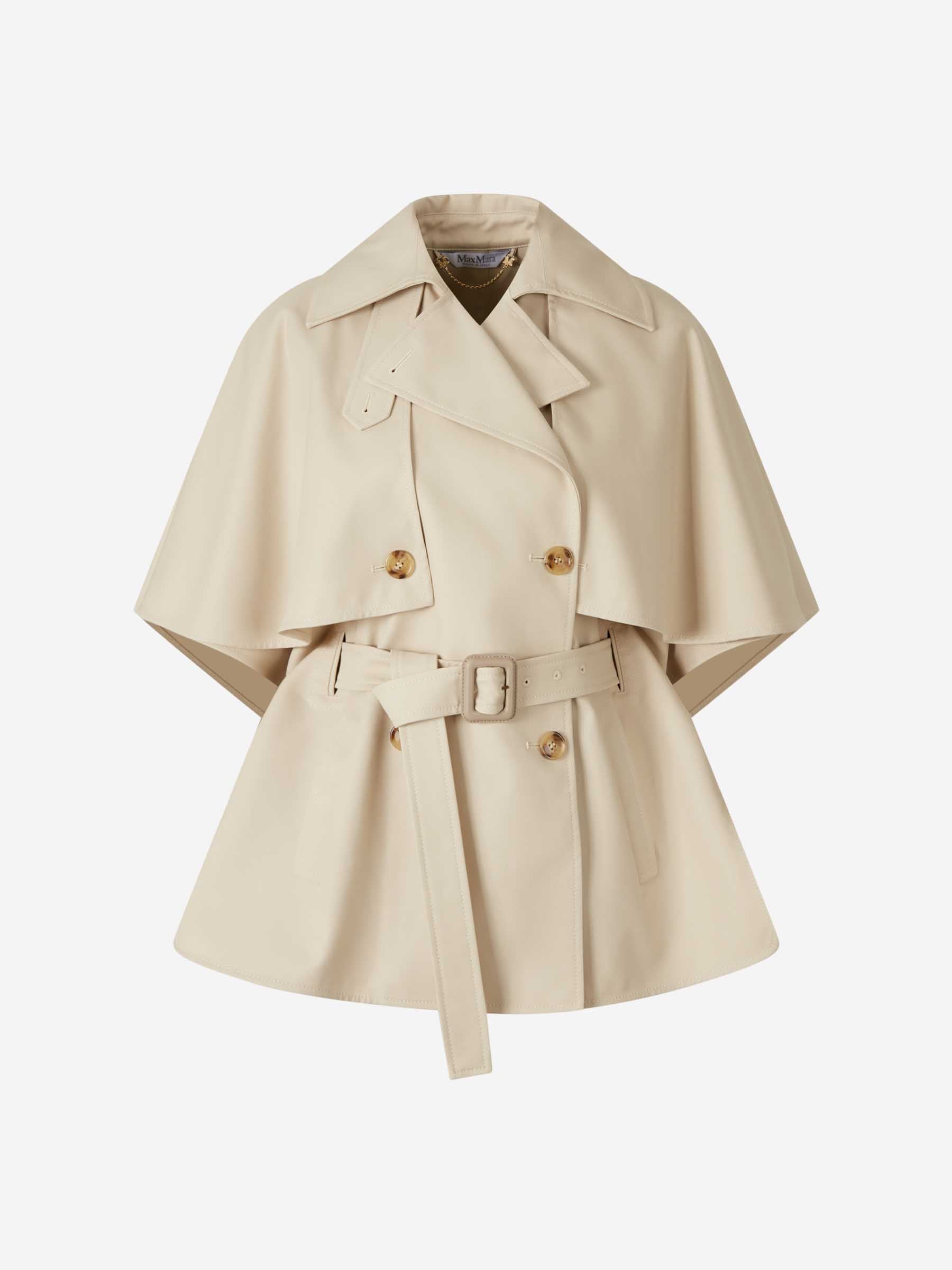 Outlet online Max Mara Mujer Gabardina Capa Corta color Beige sku 771-001616 01 - Foto 1