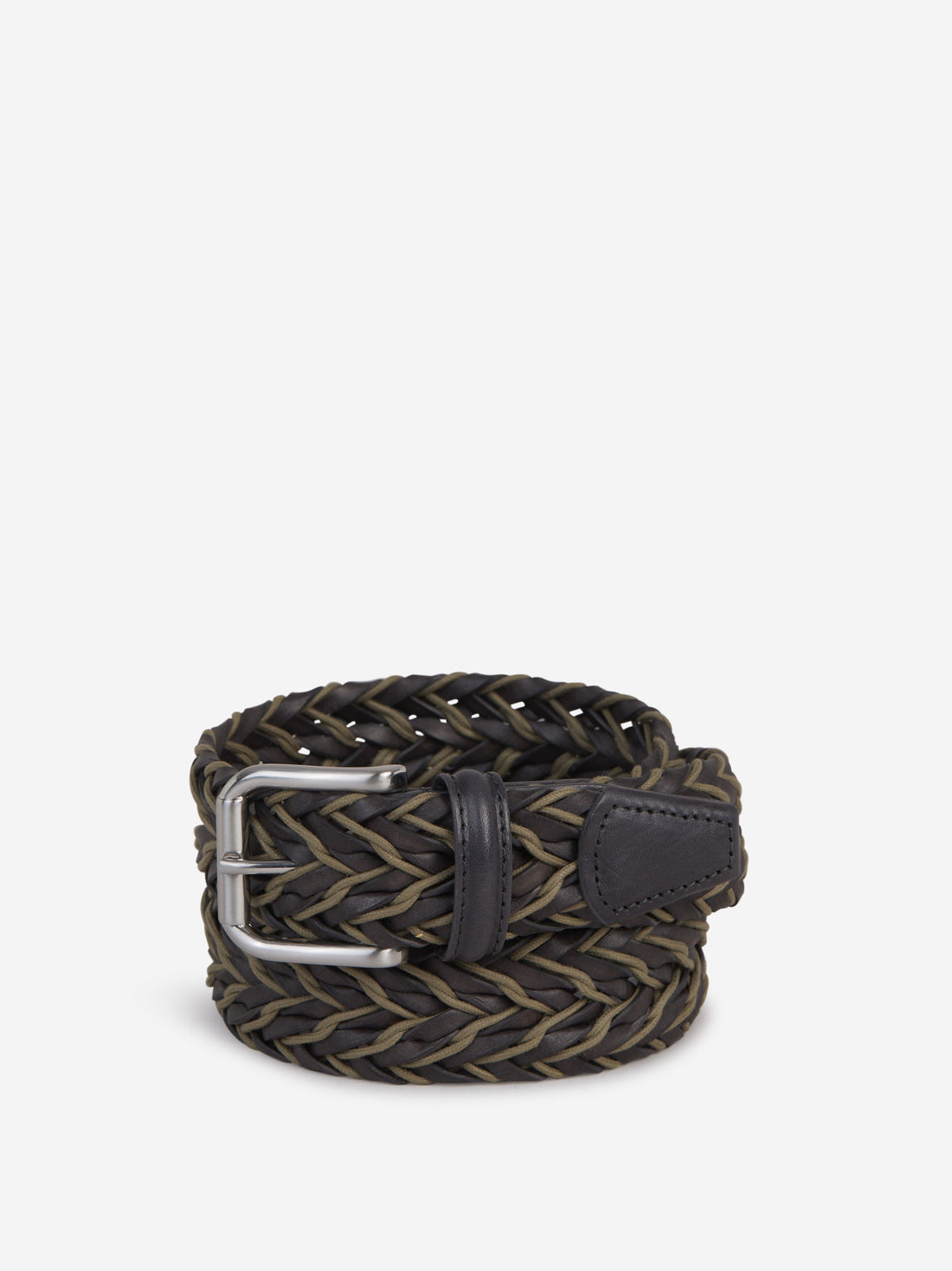 Santa Eulalia Cinturón Trenzado Piel color Azul Noche sku 621-000240 01 - Foto 1