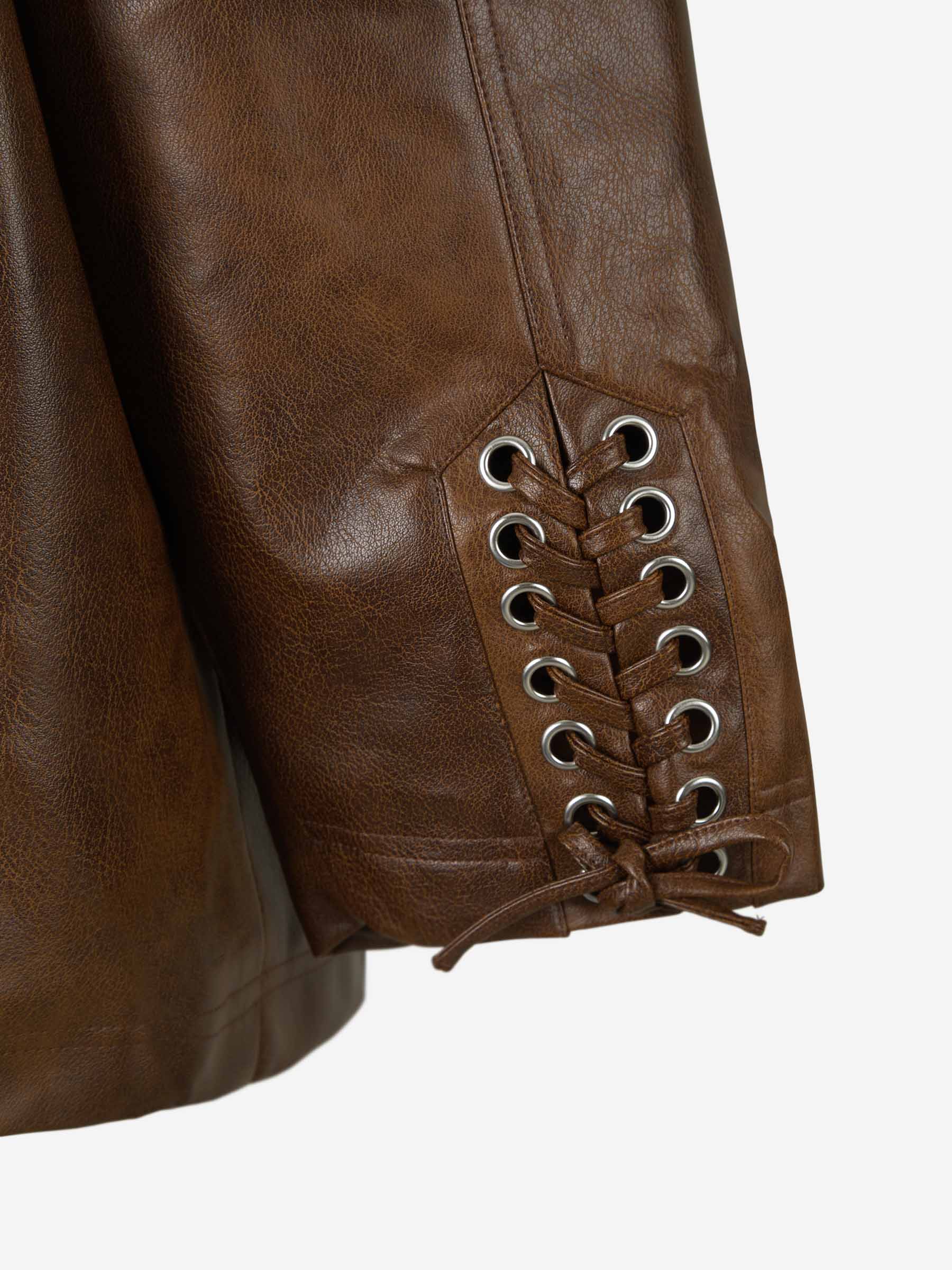 Outlet online Rotate Mujer Chaqueta Soile Piel Sintética color Marrón sku 772-001219 01 - Foto 5