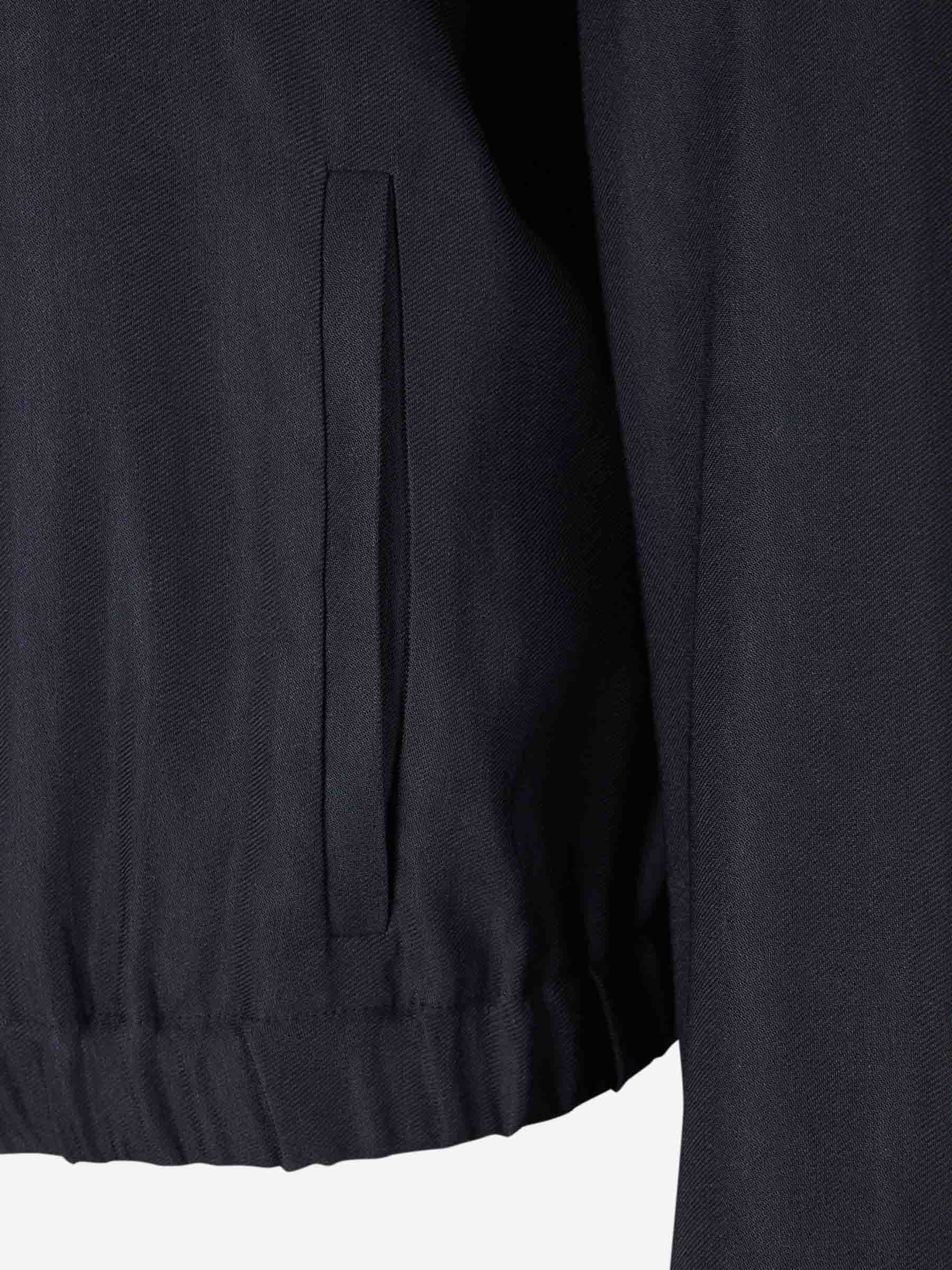 Peserico Mujer Barcelona Cazadora Bomber Brillante color Azul Marino sku 772-001416 01 - Foto 3