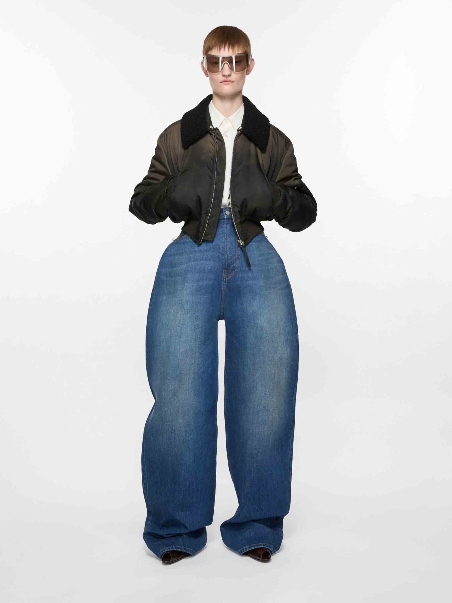 Outlet online Acne Studios Mujer Cazadora Bomber Técnico color Marrón Oscuro sku 772-001435 01 - Foto 1