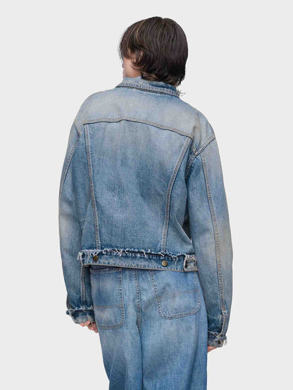 Outlet online Maison Margiela Mujer Chaqueta Denim Algodón color Azul Denim sku 772-001541 01 - Foto 4