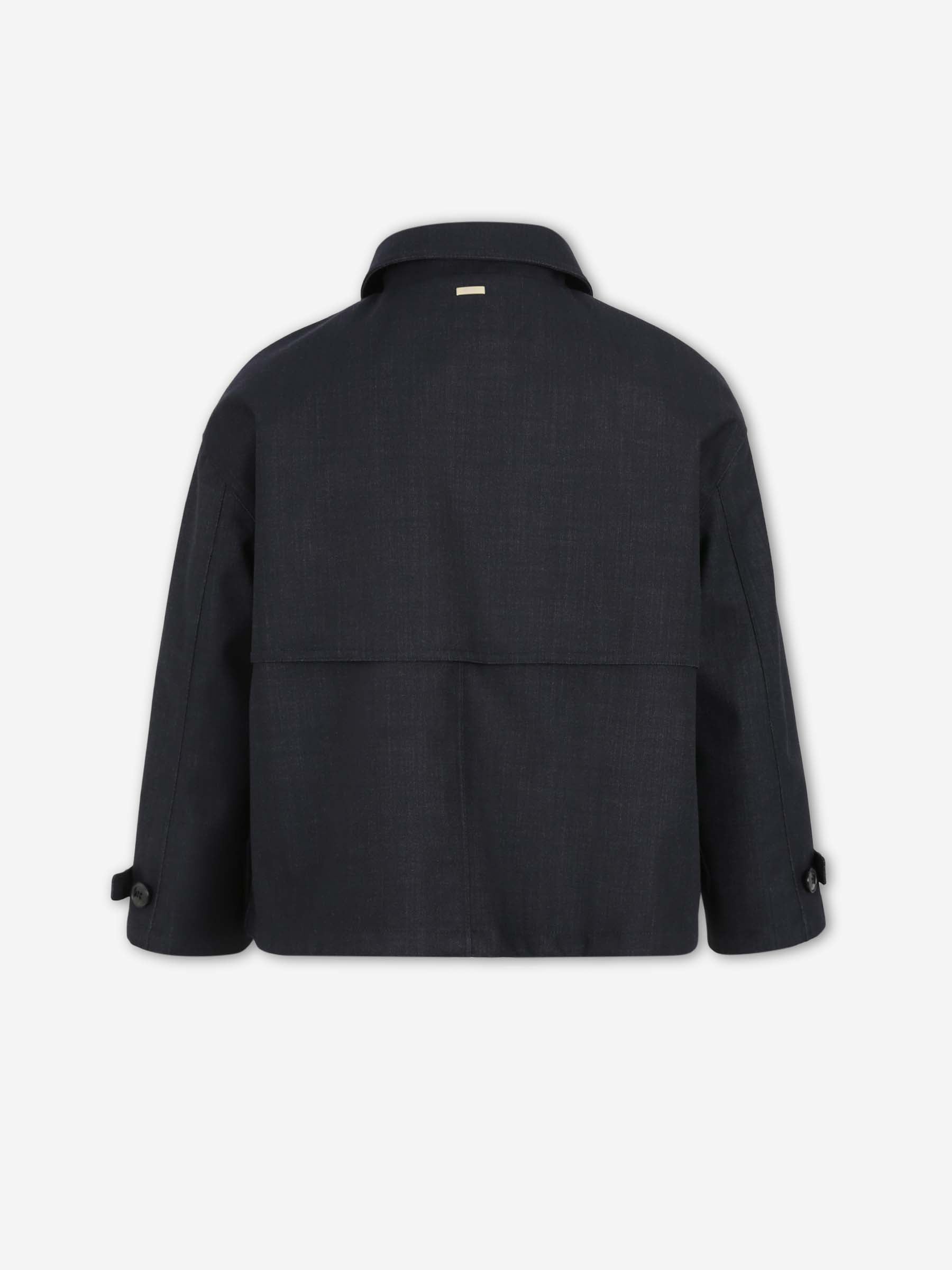 Herno Mujer Barcelona Gabardina Corta color Azul Noche sku 772-001586 01 - Foto 2