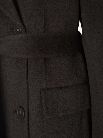 Outlet online Acne Studios Mujer Abrigo Lana Cinturón color Gris Antracita sku 773-000198 02 - Foto 9