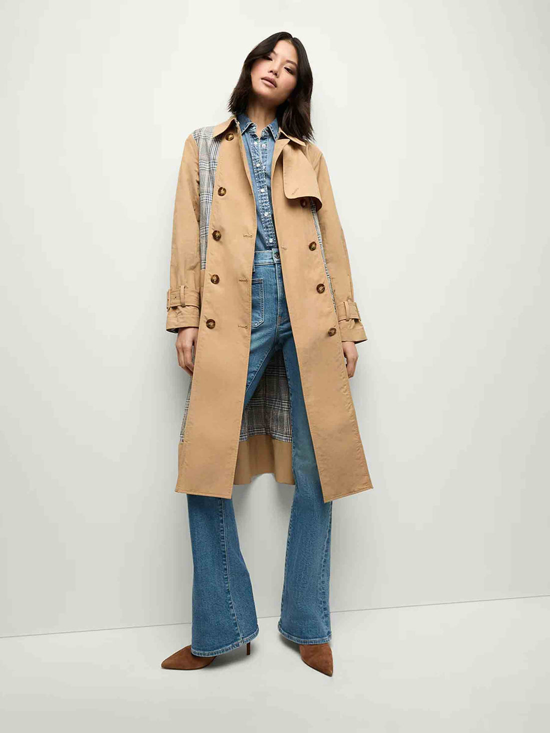 Veronica Beard Mujer Barcelona Gabardina Liam Patchwork color Camel sku 773-000246 01 - Foto 2