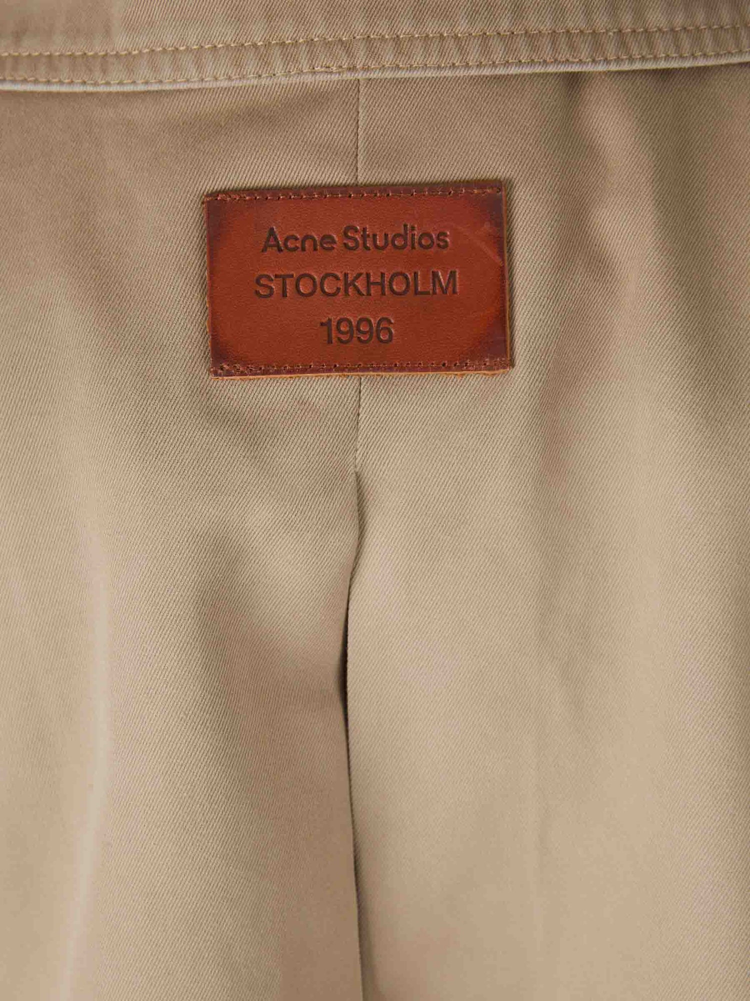 Acne Studios Mujer Barcelona Gabardina Cinturón Algodón color Camel sku 773-000249 01 - Foto 6