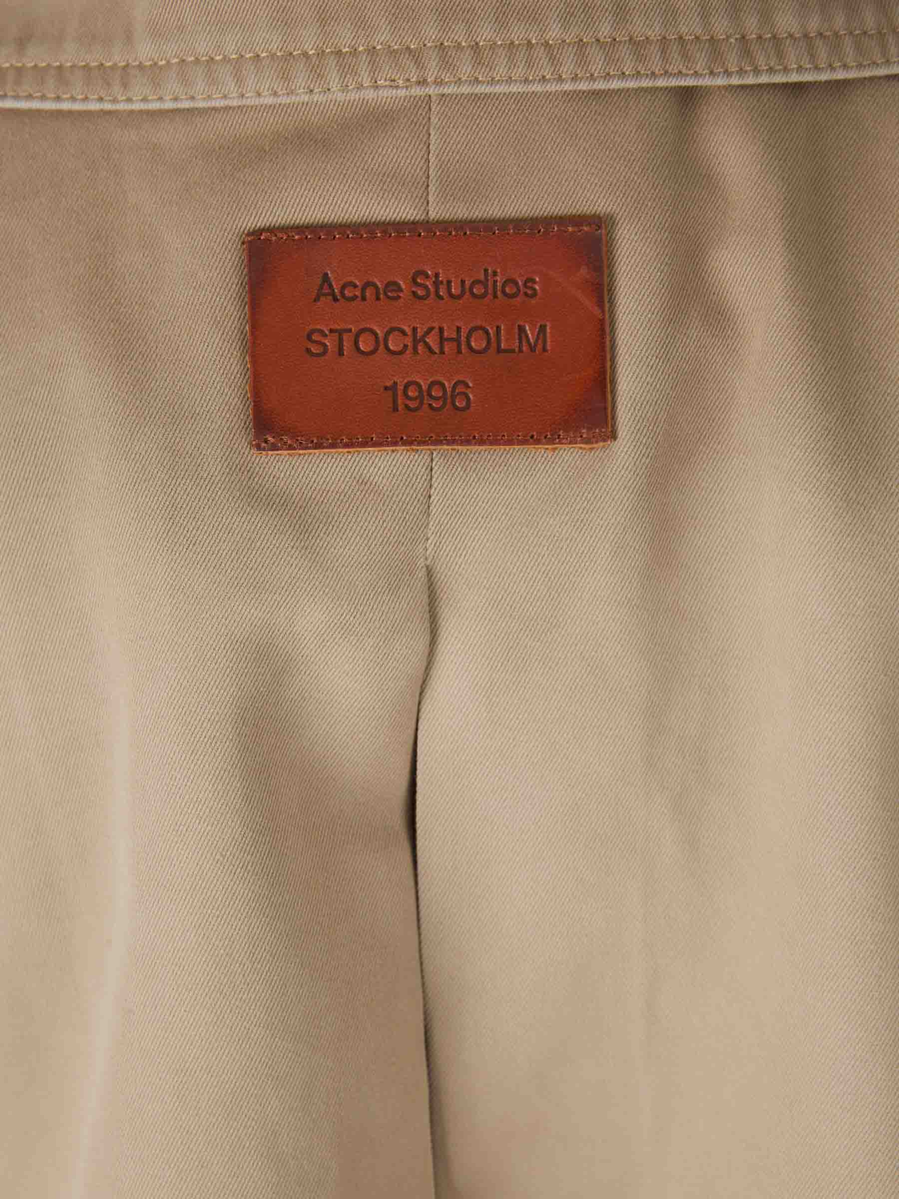 Acne Studios Mujer Barcelona Gabardina Cinturón Algodón color Camel sku 773-000249 01 - Foto 6