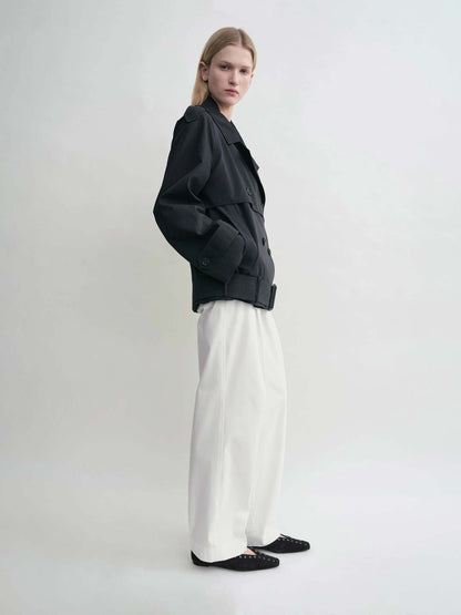 TOTEME Mujer Barcelona Gabardina Corta Algodón color Azul Noche sku 773-000257 01 - Foto 3