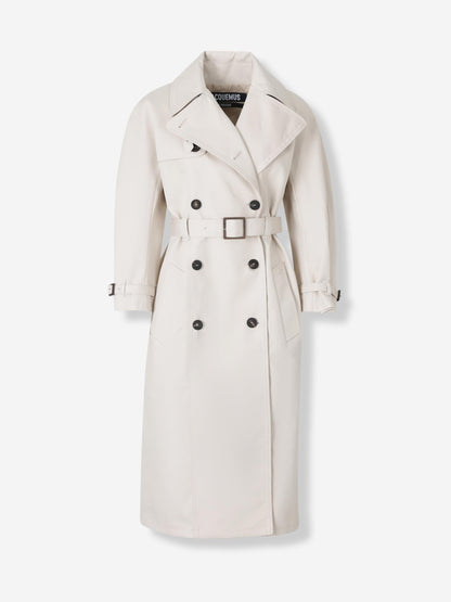 Outlet online Jacquemus Mujer Gabardina Le Trench Citta color Beige sku 773-000270 01 - Foto 1