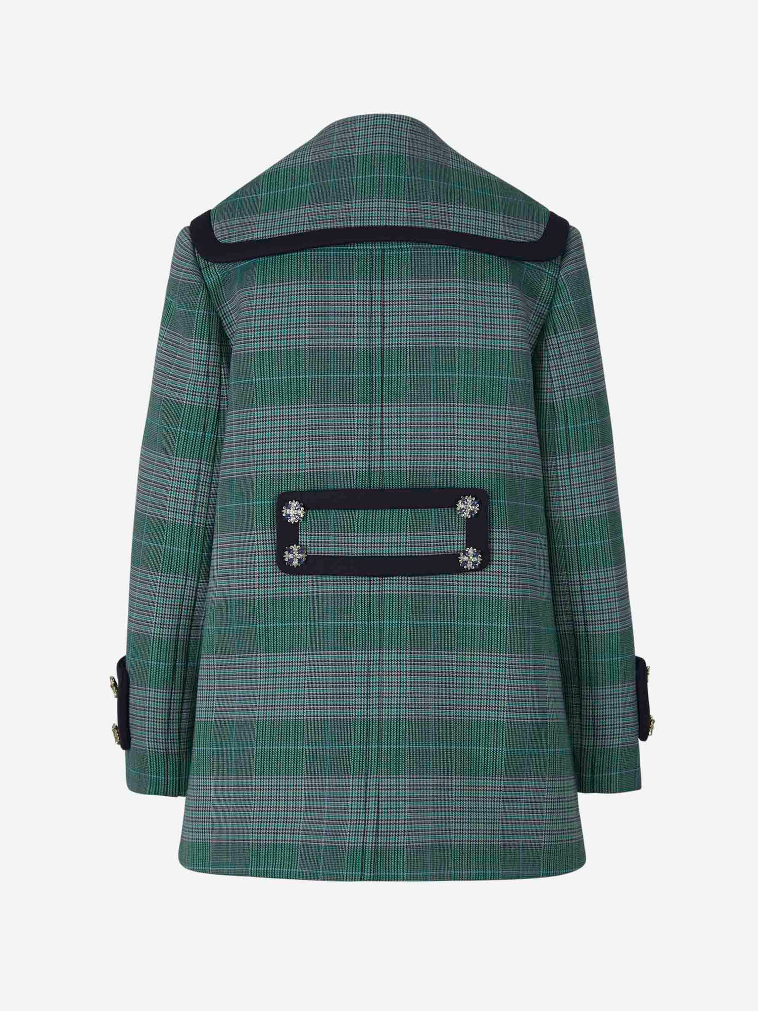 Outlet online Zimmermann Mujer Abrigo Motivo Cuadros color Verde Azulado sku 774-000374 01 - Foto 2