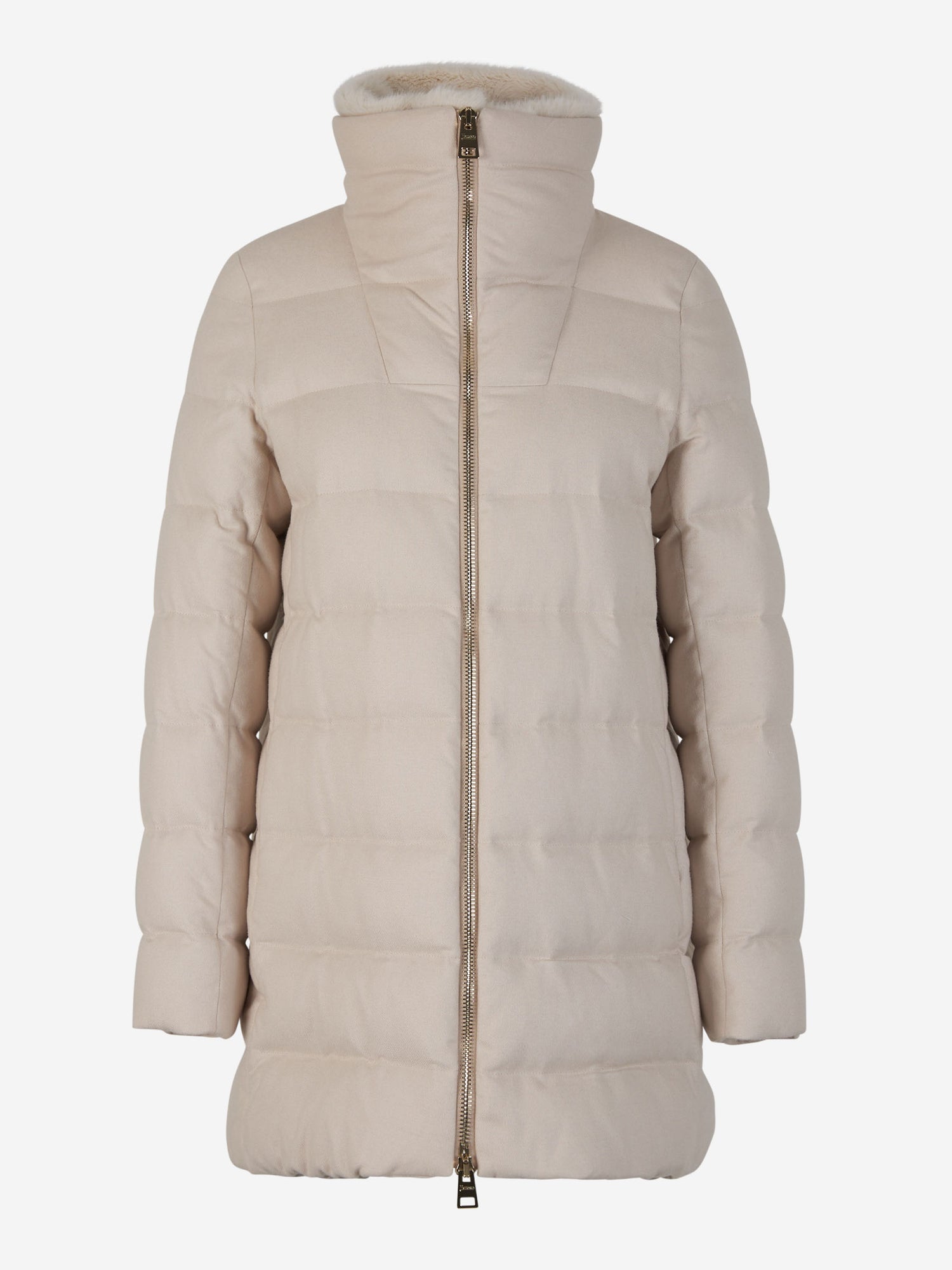 Outlet online Herno Mujer Chaquetón Acolchado Faux Fur color Crema sku 774-000488 01 - Foto 1