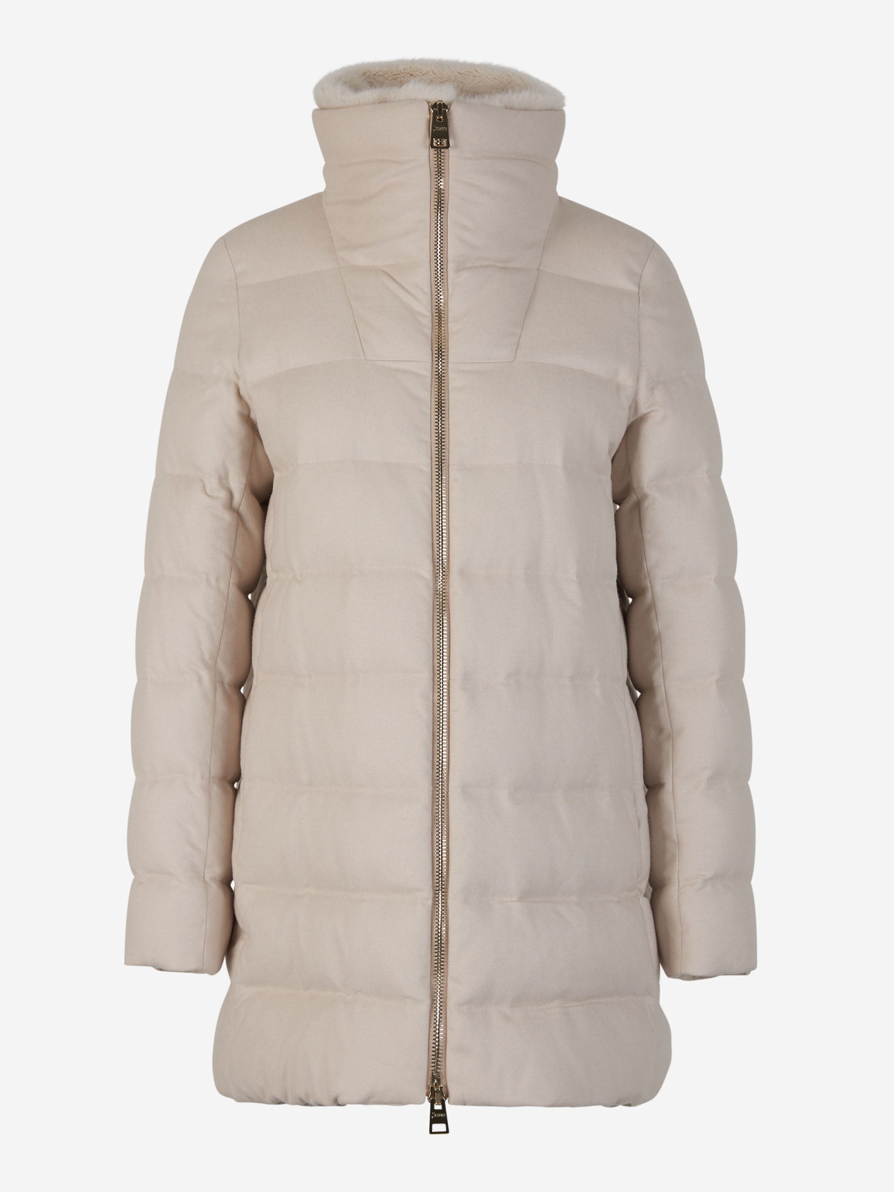 Outlet online Herno Mujer Chaquetón Acolchado Faux Fur color Crema sku 774-000488 01 - Foto 1