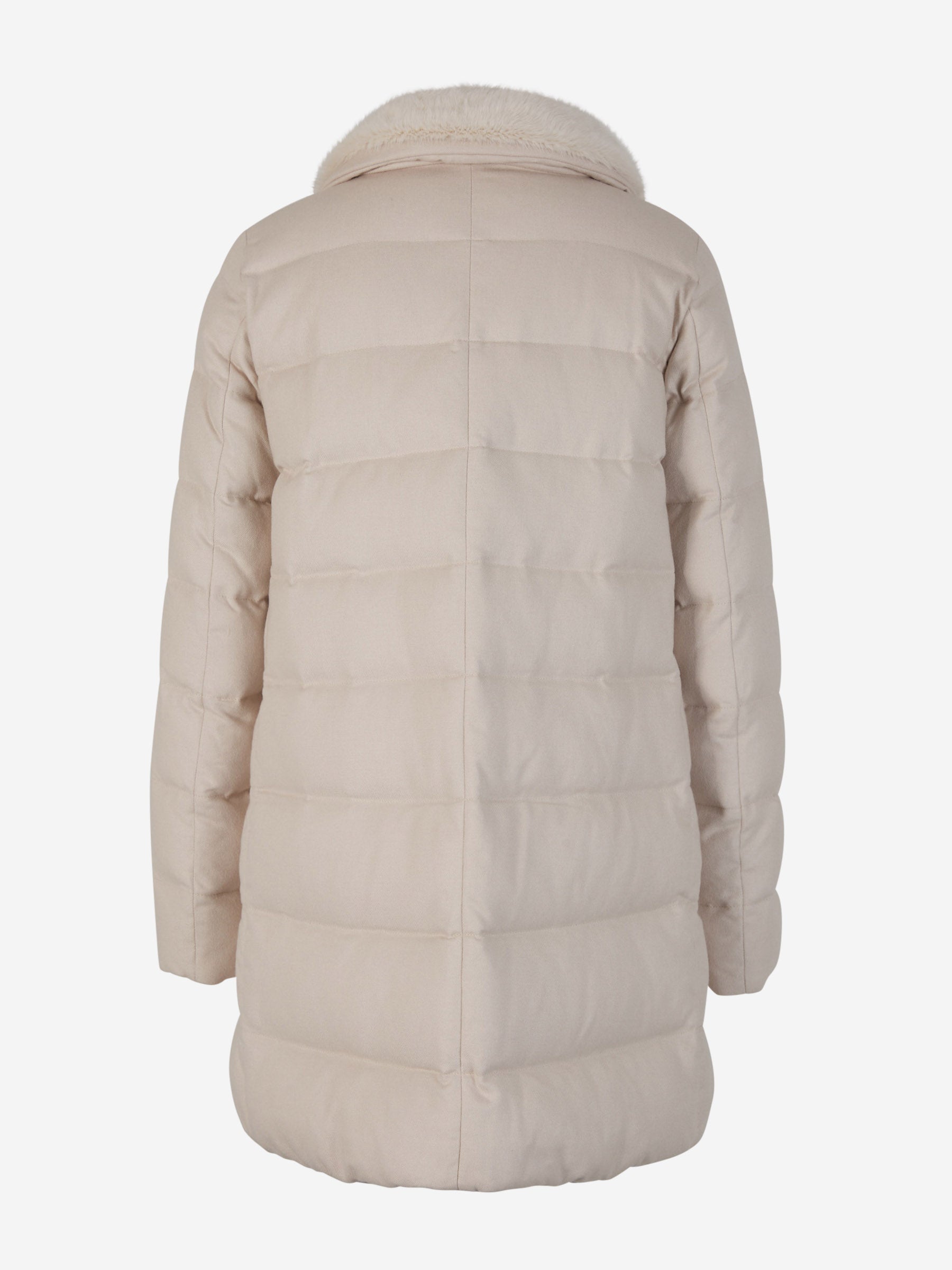Outlet online Herno Mujer Chaquetón Acolchado Faux Fur color Crema sku 774-000488 01 - Foto 3