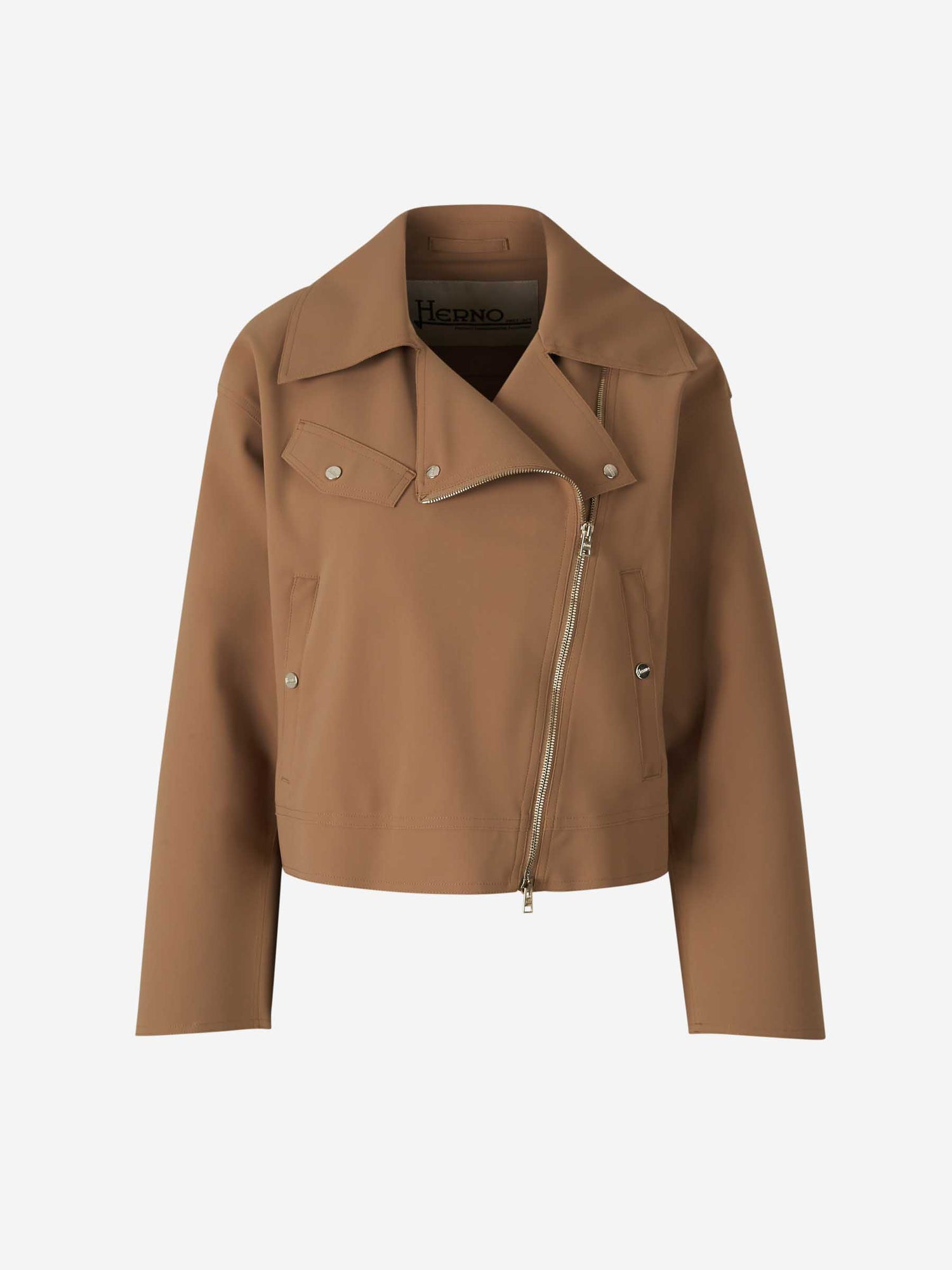 Outlet online Herno Mujer Cazadora Biker Cremallera color Caramelo sku 774-000551 01 - Foto 1
