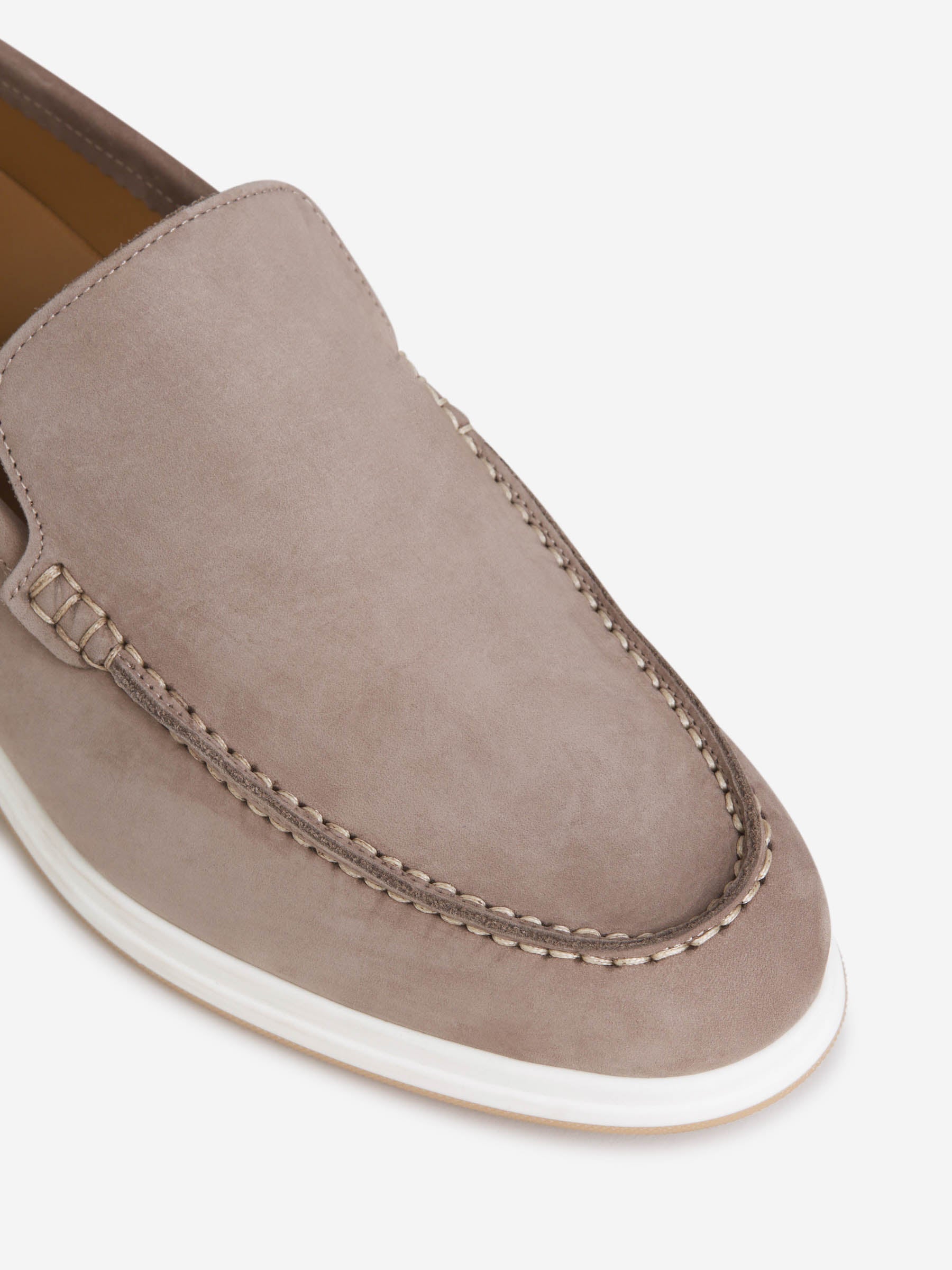 Outlet online Enrico Mandelli Hombre Mocasines Yacht Piel color Beis sku 611-004365 02 - Foto 5