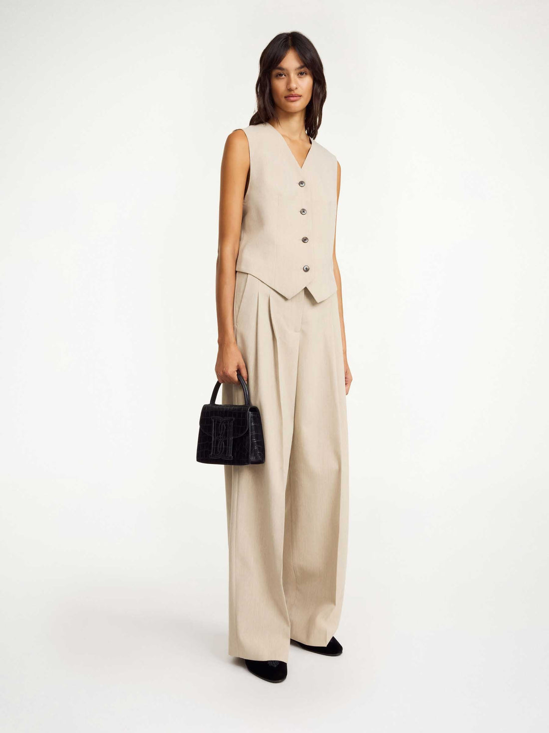 Outlet online By Malene Birger Mujer Pantalones Formales Igda color Beige sku 761-003767 01 - Foto 2