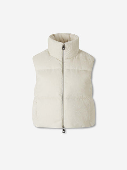 Outlet online Herno Mujer Chaleco Acolchado Pana color Beige sku 775-000213 01 - Foto 1