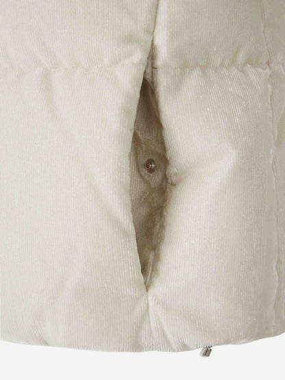 Outlet online Herno Mujer Chaleco Acolchado Pana color Beige sku 775-000213 01 - Foto 4