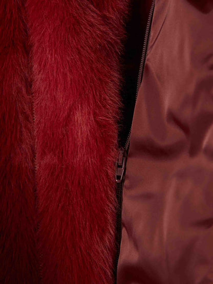 Outlet online Herno Mujer Chaleco Acolchado Capucha color Rojo sku 775-000220 02 - Foto 5