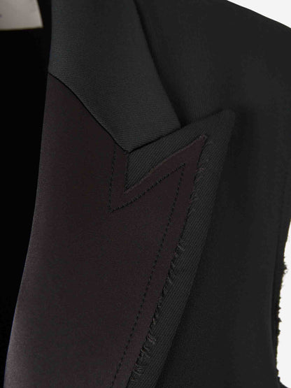 Outlet online Ami Paris Mujer Chaleco Vestir Lana color Negro sku 775-000230 01 - Foto 3