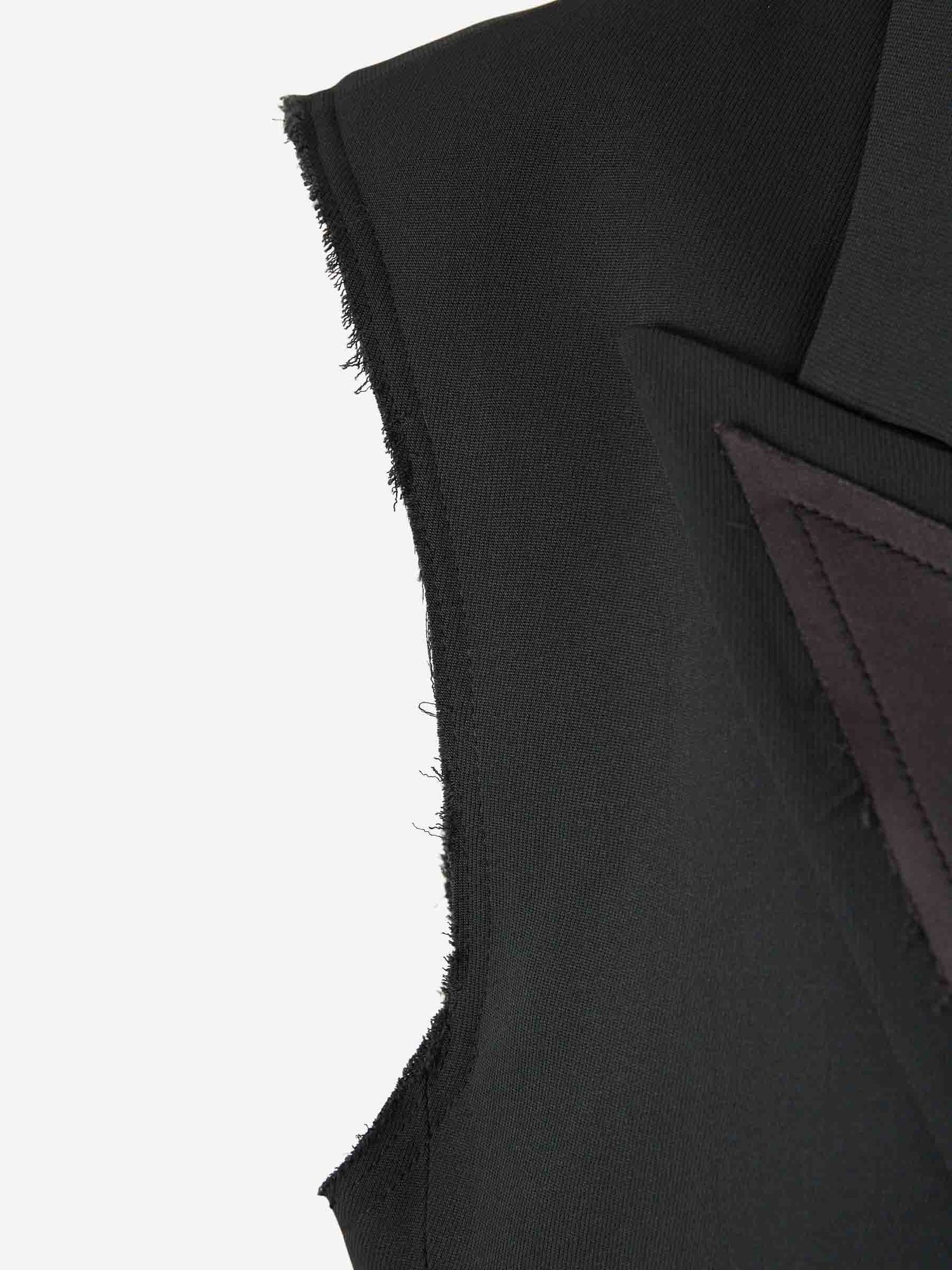 Outlet online Ami Paris Mujer Chaleco Vestir Lana color Negro sku 775-000230 01 - Foto 4