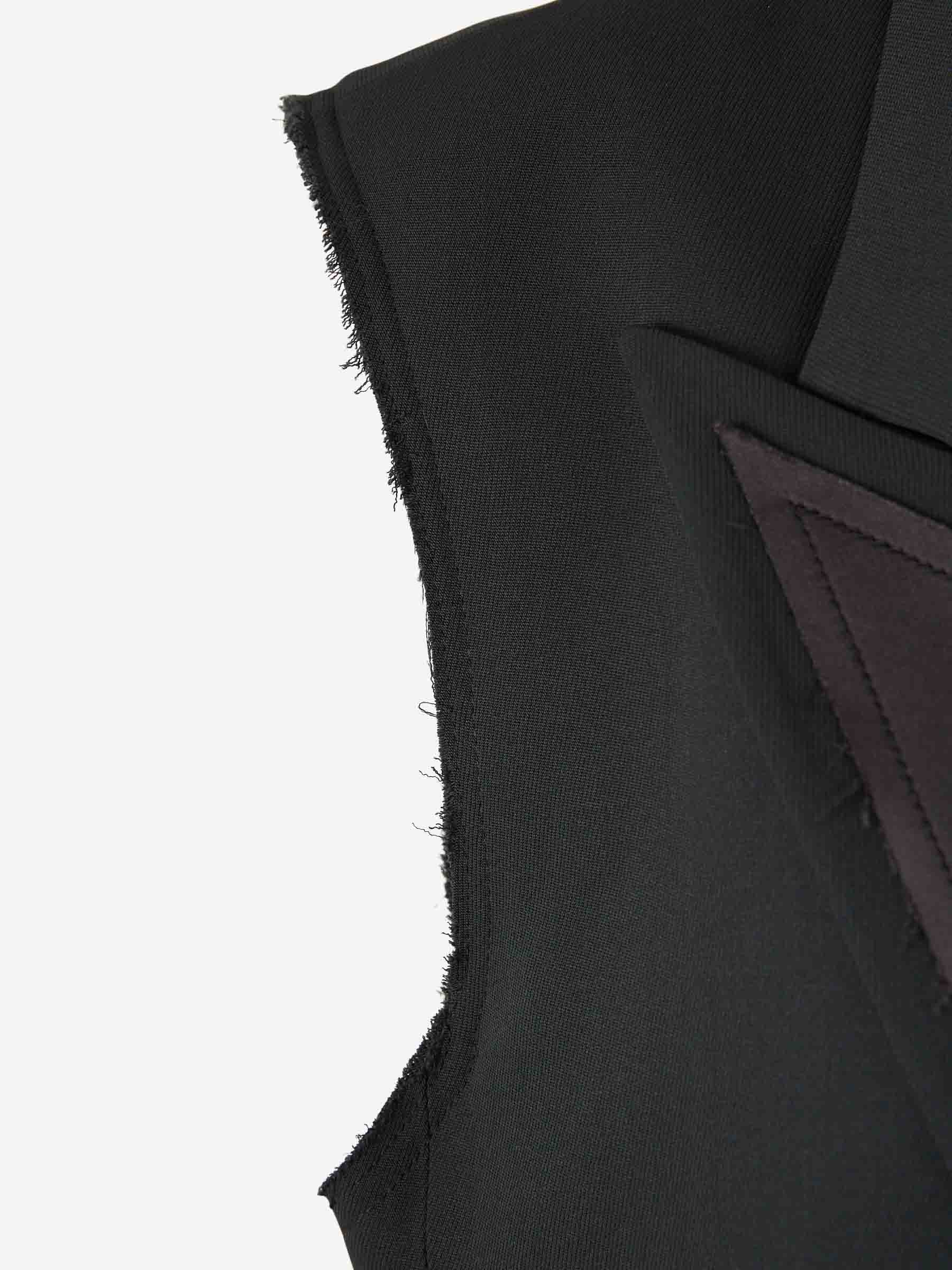 Outlet online Ami Paris Mujer Chaleco Vestir Lana color Negro sku 775-000230 01 - Foto 4