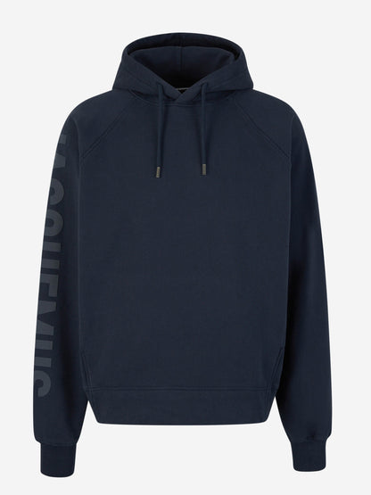 Outlet online Jacquemus Hombre Sudadera Capucha Algodón color Azul Noche sku 545-001564 01 - Foto 1
