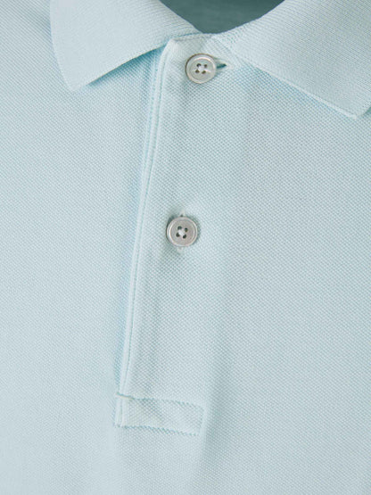 Outlet online Tom Ford Hombre Polo Piqué Algodón color Azul Cielo sku 552-001445 09 - Foto 4