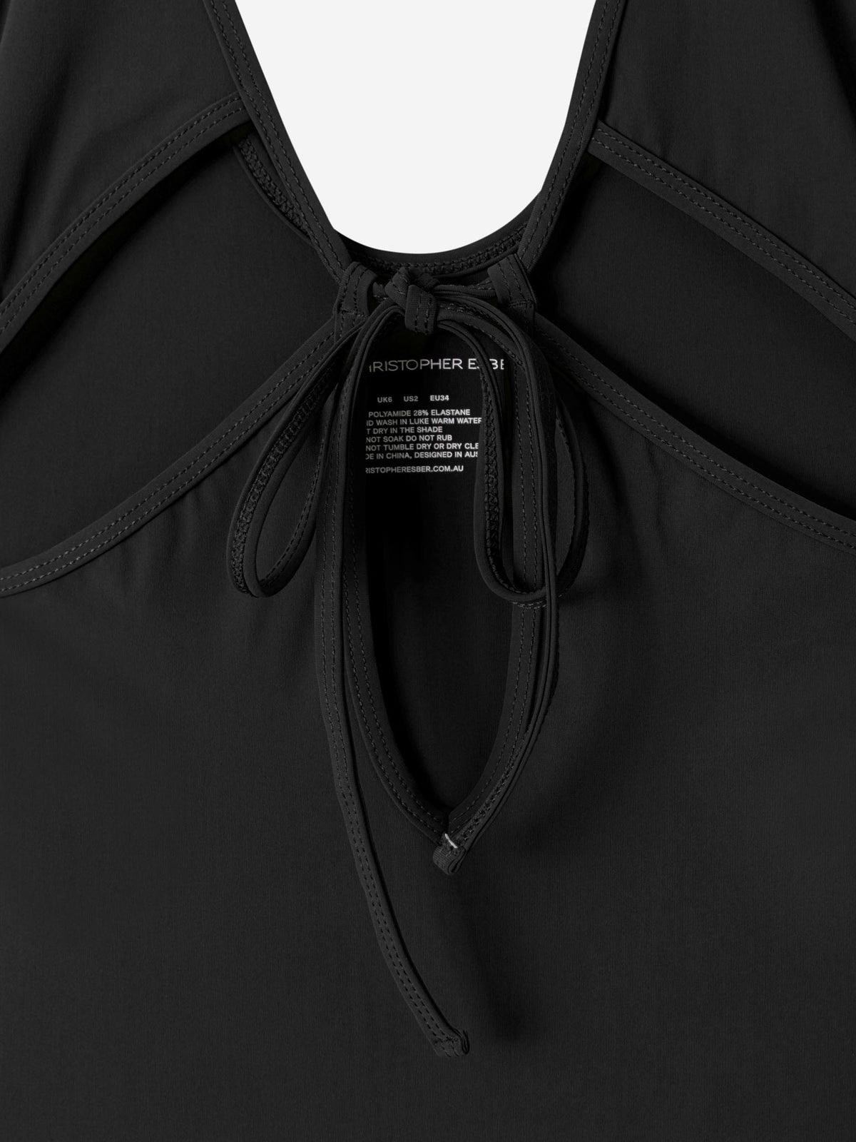 Outlet online Christopher Esber Mujer Bañador Angliase Lazo color Negro sku 781-000468 03 - Foto 11