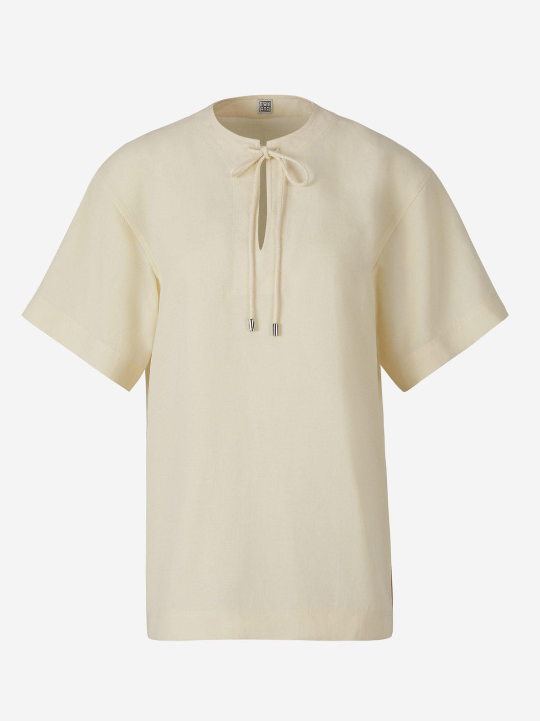Totême Blusa Fluida Lino color Beige sku 782-001437 01 - Foto 1