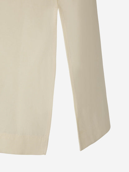 Totême Blusa Fluida Lino color Beige sku 782-001437 01 - Foto 4