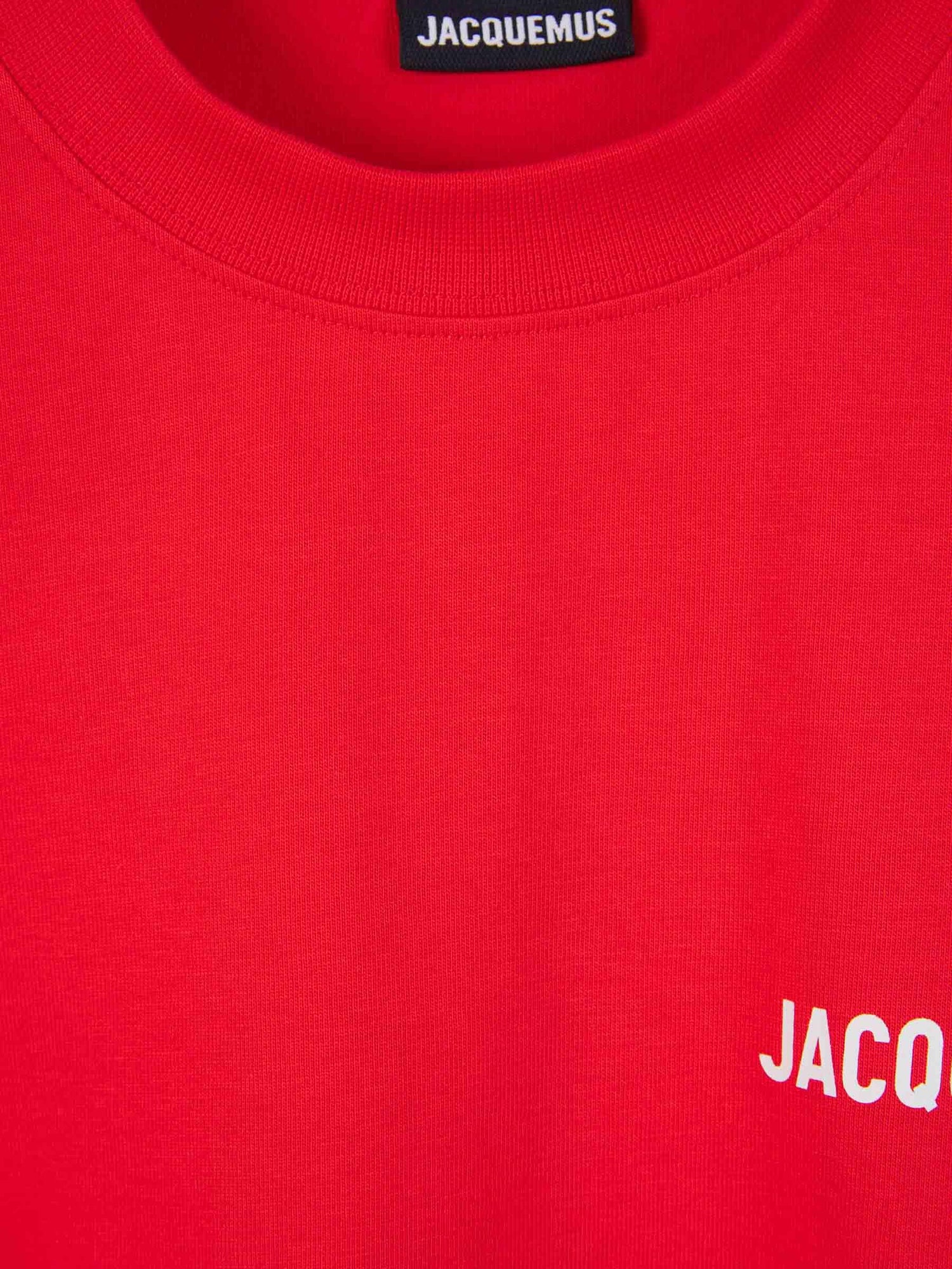 Jacquemus Camiseta Logo Algodón color Rojo sku 782-001541 01 - Foto 4